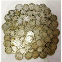 Lot of 10 Barber Quarters
