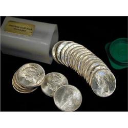 Lot of 13 Peace Silver Dollars