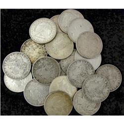 Lot of 20 Morgan or Peace Silver Dollars