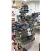 Image 2 : HAREDINGE BRIDGEPORT M3 VERTICAL TURRET MILLING MACHINE WITH LARGE QUANTITY OF ASSORTED CHUCKS &