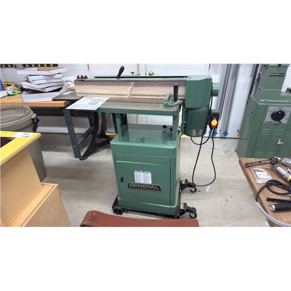 GENERAL INTERNATIONAL 6" X 89" EDGE BELT SANDER 15-005M1 - 110/220 VOLTS, 18/9 AMPS, SINGLE PHASE