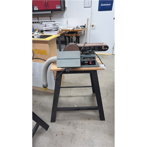 DELTA 4" BELT/ 6" DISC SANDER ON STAND