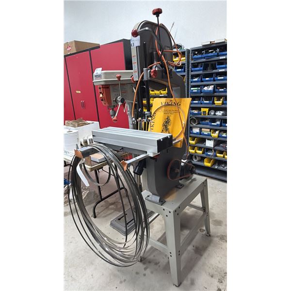 RIDGID 14" BAND SAW BS1400 WITH VIKING SAW BLADES - 130/240 VOLTS, 10/5 AMPS, SINGLE PHASE