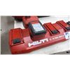 Image 2 : HILTI SF10W-A22 CORDLESS DRILL WITH 2 BATTERIES, HILTI C4/36-MC4 4-BAY BATTERY CHARGER & TOOL BAG