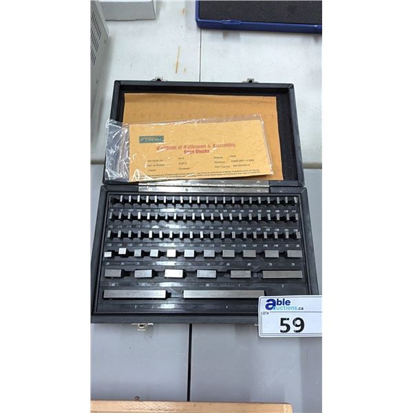 FOWLER 81-PC ECONOMY GRADE GAGE BLOCK SET
