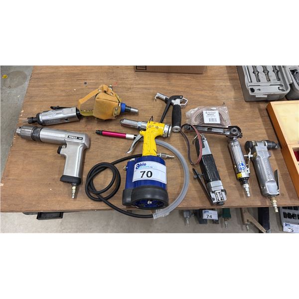 ASSORTED AIR TOOLS INCLUDING; SNAP-ON, BLUE-POINT & MORE