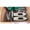 Image 2 : BOX OF ASSORTED PRECISION TOOL WEIGHTS & 2 BOTTLES OF RELTON A-9 ALUMINUM CUTTING FLUID