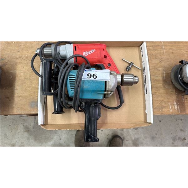 MAKITA 13MM DRILL 6013B-R & MILWAUKEE MAGNUM HEAVY DUTY DRILL