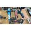 Image 1 : MAKITA 9005B ANGLE GRINDER, MILWAUKEE ANGLE GRINDER WITH WIRE BRUSH ATTACHMENT & ANGLE GRINDER WITH