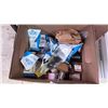 Image 1 : BOX OF ASSORTED ITEMS INCLUDING; HARDWARE, SEWING NEEDLES, MACHINE SCREWS & MORE
