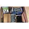 Image 2 : BOX OF ASSORTED ITEMS INCLUDING; LILY FASTENERS, SEALED POWER FIST 560 PC SHOP ASSORTMENT HARDWARE