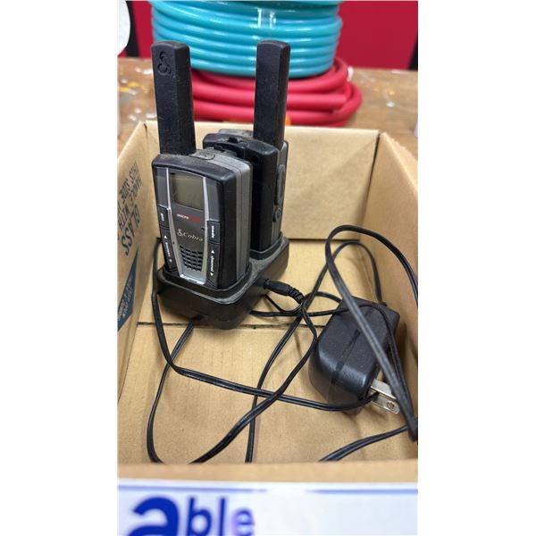 PAIR OF COBRA MICRO TALK RADIOS WITH CHARGER