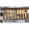 Image 3 : VINTAGE METAL 6 DRAWER HARDWARE ORGANIZER WITH ASSORTED HARDWARE CONTENTS