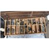 Image 5 : VINTAGE METAL 6 DRAWER HARDWARE ORGANIZER WITH ASSORTED HARDWARE CONTENTS