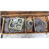 Image 7 : VINTAGE METAL 6 DRAWER HARDWARE ORGANIZER WITH ASSORTED HARDWARE CONTENTS