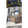 Image 1 : ASSORTED METAL ITEMS INCLUDING; STEEL STRIPS, BLOCKS, DISCS & MORE