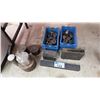 Image 1 : ASSORTED METAL ITEMS INCLUDING; WEIGHTS, CYLINDRICAL PIECES, SOLID BAR & MORE