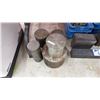 Image 2 : ASSORTED METAL ITEMS INCLUDING; WEIGHTS, CYLINDRICAL PIECES, SOLID BAR & MORE