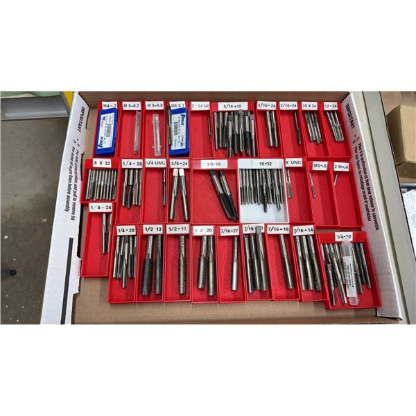 BOX OF ASSORTED TAPS
