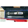 Image 4 : BOX OF ASSORTED ITEMS INCLUDING; HAND HELD REFRACTOMETER, HOLLOW PUNCHES SET, VARIABLE GUIDEBUSH