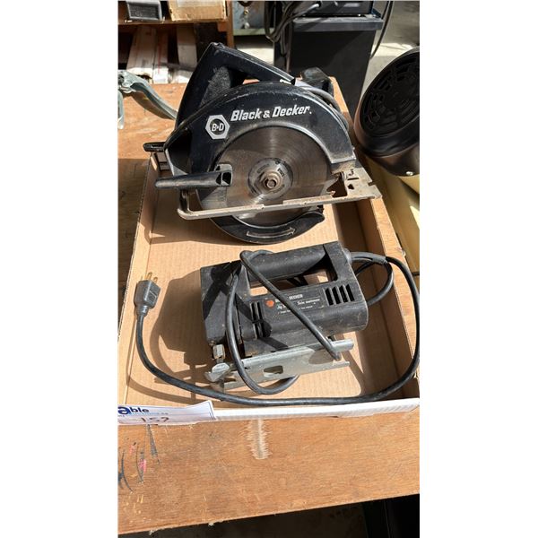 BLACK & DECKER CIRCULAR SAW AND BLACK & DECKER JIGSAW