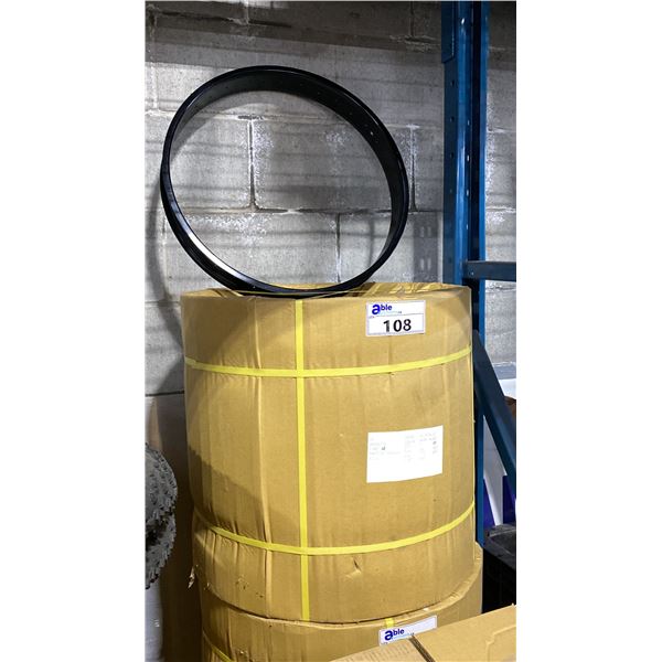 CASE OF 7 HC-5178 24" WIDE TIRE BICYCLE RIMS, SHINY BLACK