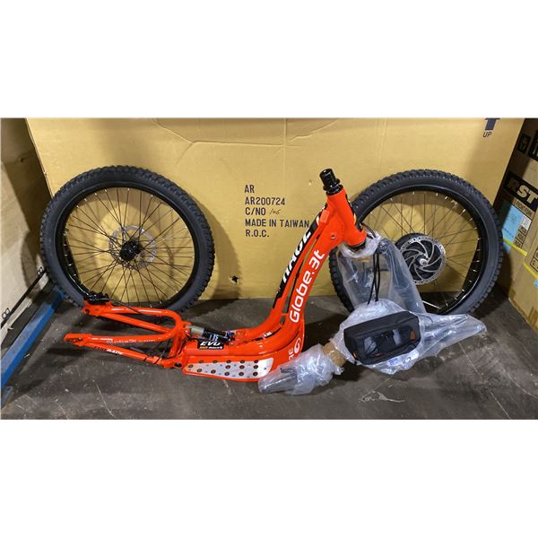 EVO RACE GLOBE 3T ORANGE STAND UP ELECTRIC FULL SUSPENSION OFF ROAD SCOOTER