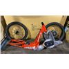 Image 1 : EVO RACE GLOBE 3T ORANGE STAND UP ELECTRIC FULL SUSPENSION OFF ROAD SCOOTER
