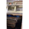 Image 5 : 2 PALLETS OF BEIGE METAL STORAGE RACKING WITH WOOD BOARDS