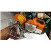 Image 1 : STIHL TS400 14" CONCRETE CUT-OFF / MULTI-PURPOSE SAW & RIDGID ELECTRIC CIRCULAR SAW
