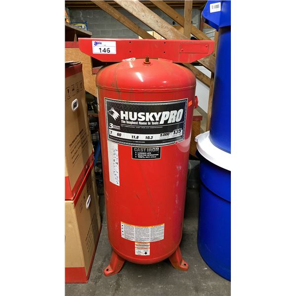HUSKY PRO VT6314O2AJ RED 60 GALLON VERTICAL INDUSTRIAL AIR COMPRESSOR