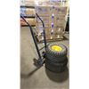Image 2 : BLUE SOLID TIRE HAND TRUCK WITH 2 ASSORTED SIZE EQUIPMENT TIRES