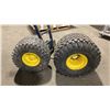 Image 3 : BLUE SOLID TIRE HAND TRUCK WITH 2 ASSORTED SIZE EQUIPMENT TIRES