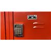 Image 2 : LOCK UP 3 BAY 18 DOOR RED LOCKERS WITH PROGRAMMABLE DIGITAL LOCKS & MASTER KEY