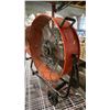 Image 3 : COMMERCIAL ELECTRIC ORANGE METAL MOBILE FLOOR FAN