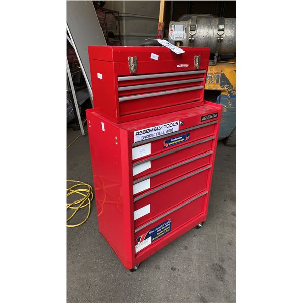 MASTERCRAFT 8 DRAWER 2 PC MOBILE HEAVY DUTY TOOL BOX *NO CONTENTS*