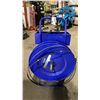 Image 2 : ULINE BLUE INDUSTRIAL METAL STRAP BANDING CART WITH ASSORTED BANDING TOOLS