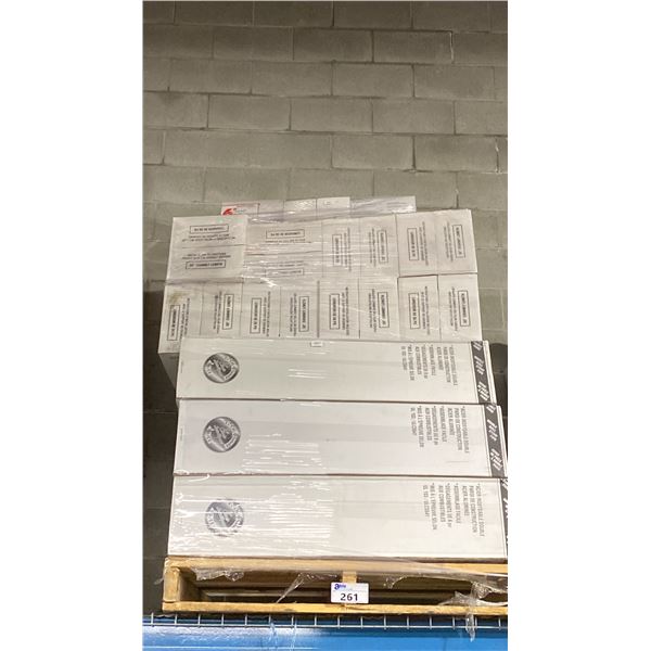PALLET OF ASSORTED COMMERCIAL 6" SUPER PRO/SUPER VENT FIREPLACE VENTING, DUCTING & COMPONENTS