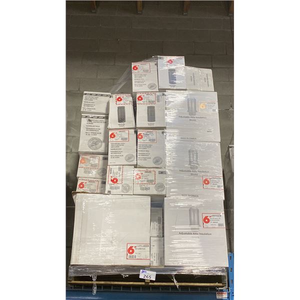 PALLET OF ASSORTED COMMERCIAL 6" SUPER PRO/SUPER VENT FIREPLACE VENTING, DUCTING & COMPONENTS