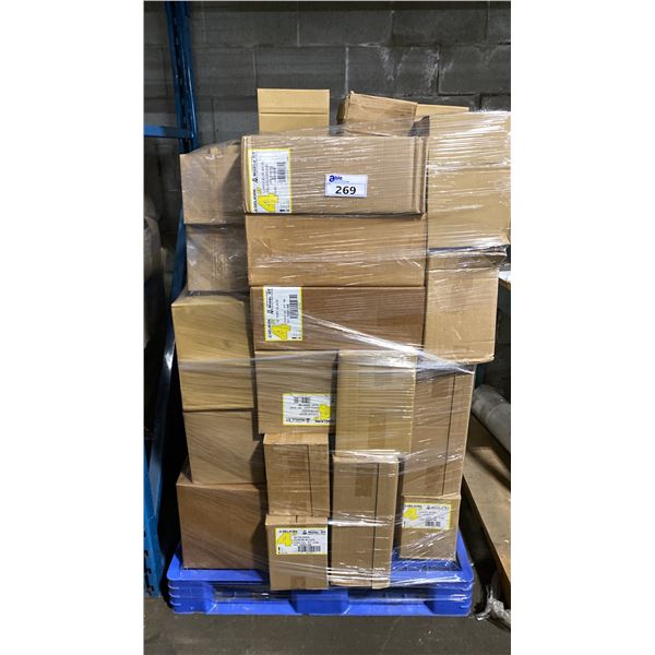 PALLET OF ASSORTED COMMERCIAL 4" SELKIRK FIREPLACE VENTING, DUCTING & COMPONENTS