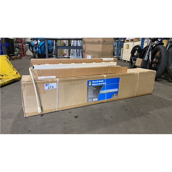 POWERFIST 60" AIR CURTAIN & 3 LARGE POWER BARS