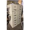 Image 1 : PAIR OF 4 DRAWER BEIGE METAL FILING CABINETS