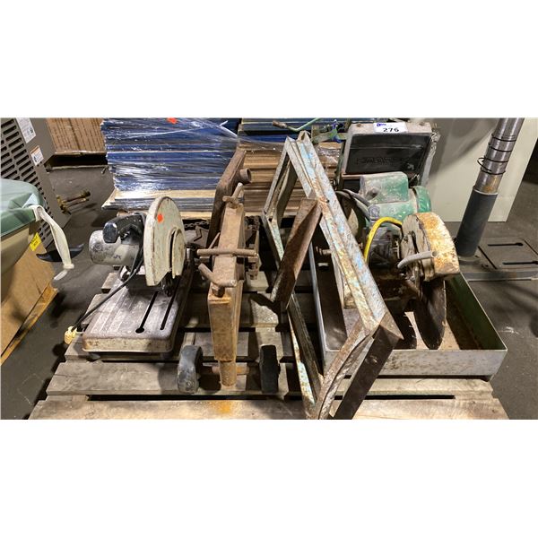 TILE SAW, CHOP SAW & ASSORTED INDUSTRIAL ITEMS *MUST TAKE ALL ON PALLET*