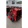 Image 2 : SDLOOL SL380 RED 760CC GAS POWERED RUBBER TRACK STAND ON MINI SKID STEER LOADER WITH 42"W