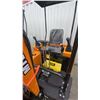 Image 5 : MIVA VA15 YELLOW 13.5 HP GAS POWERED RUBBER TRACK MINI EXCAVATOR WITH ATTACHED DIGGING BUCKET,