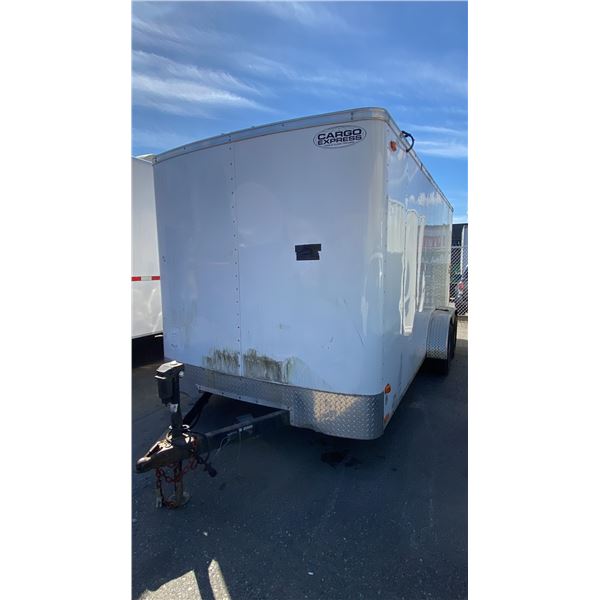 2014 CARGO EXPRESS EX, BOX TRAILER HEAVY, WHITE, VIN 53BCTEA25ET006112,