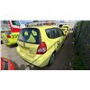 Image 3 : 2007 HONDA FIT, 4DR HATCHBACK, YELLOW, VIN JHMGD38207S815029,