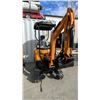 Image 2 : VICSEC VC20 YELLOW DIESEL POWERED RUBBER TRACK MINI EXCAVATOR WITH ATTACHED DIGGING BUCKET,