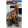 Image 8 : VICSEC VC20 YELLOW DIESEL POWERED RUBBER TRACK MINI EXCAVATOR WITH ATTACHED DIGGING BUCKET,