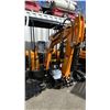 Image 2 : VICSEC VC15 YELLOW 13.5 HP GAS POWERED RUBBER TRACK MINI EXCAVATOR WITH ATTACHED DIGGING BUCKET,